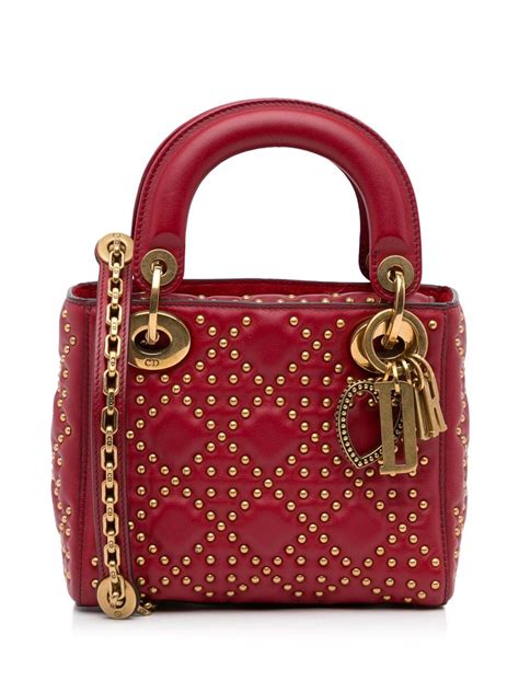 vintage dior studded muse|pre owned christian Dior bags.